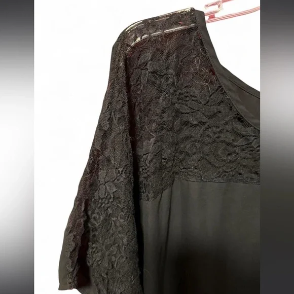Wet Seal Black Lace Blouse - Picture 3 of 5